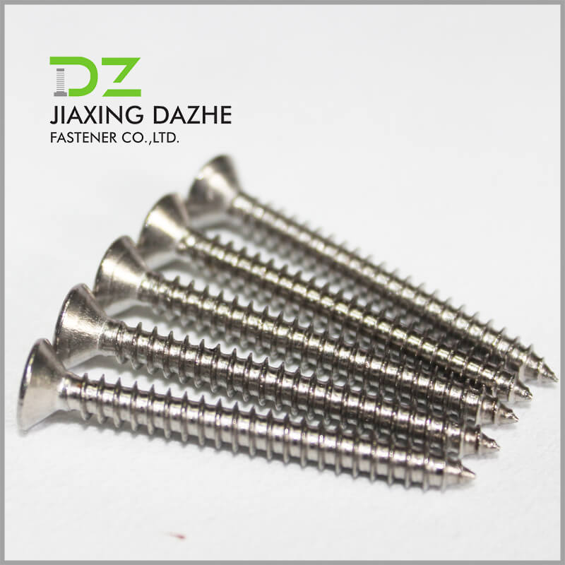DIN7982 Stainless Steel Flat Self Tapping Screw