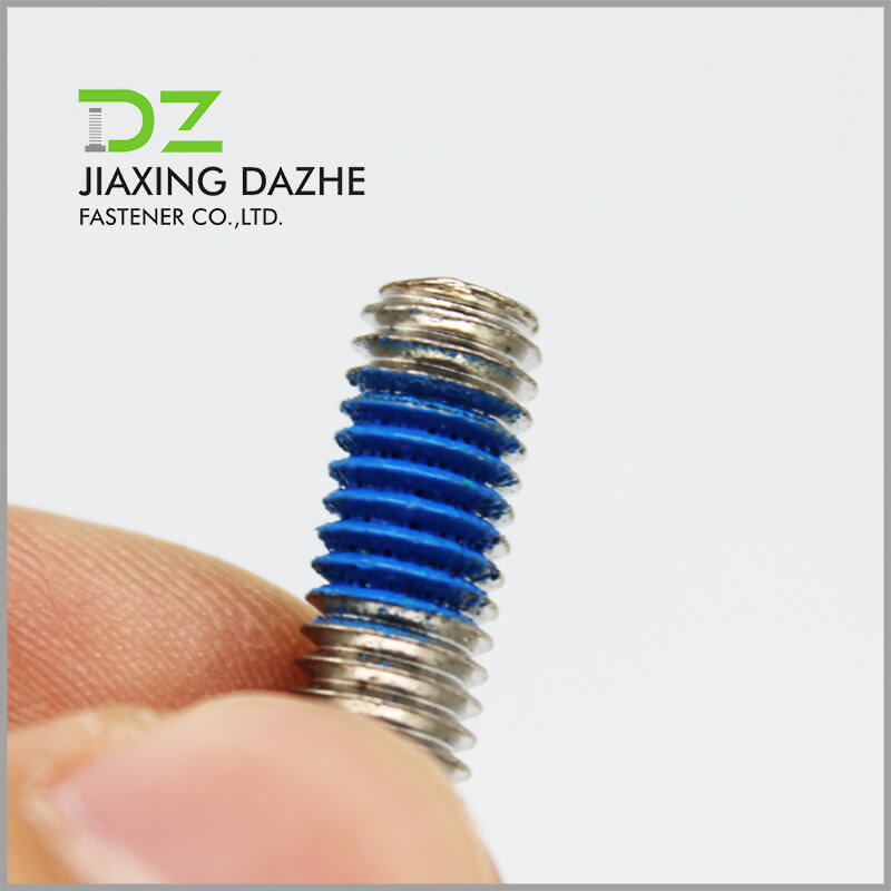 Slotted Oval Machine Screw With Nylok